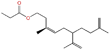 (6R)-(Z)-3,9-Dimethyl-6-isopropenyl-3,9-decadienyl propionate